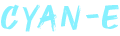 Header Font Logo - Good Brush - 120 x 36px - Electric Blue 87F1FF