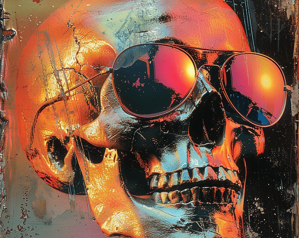 Skull - Cyan-E - 1