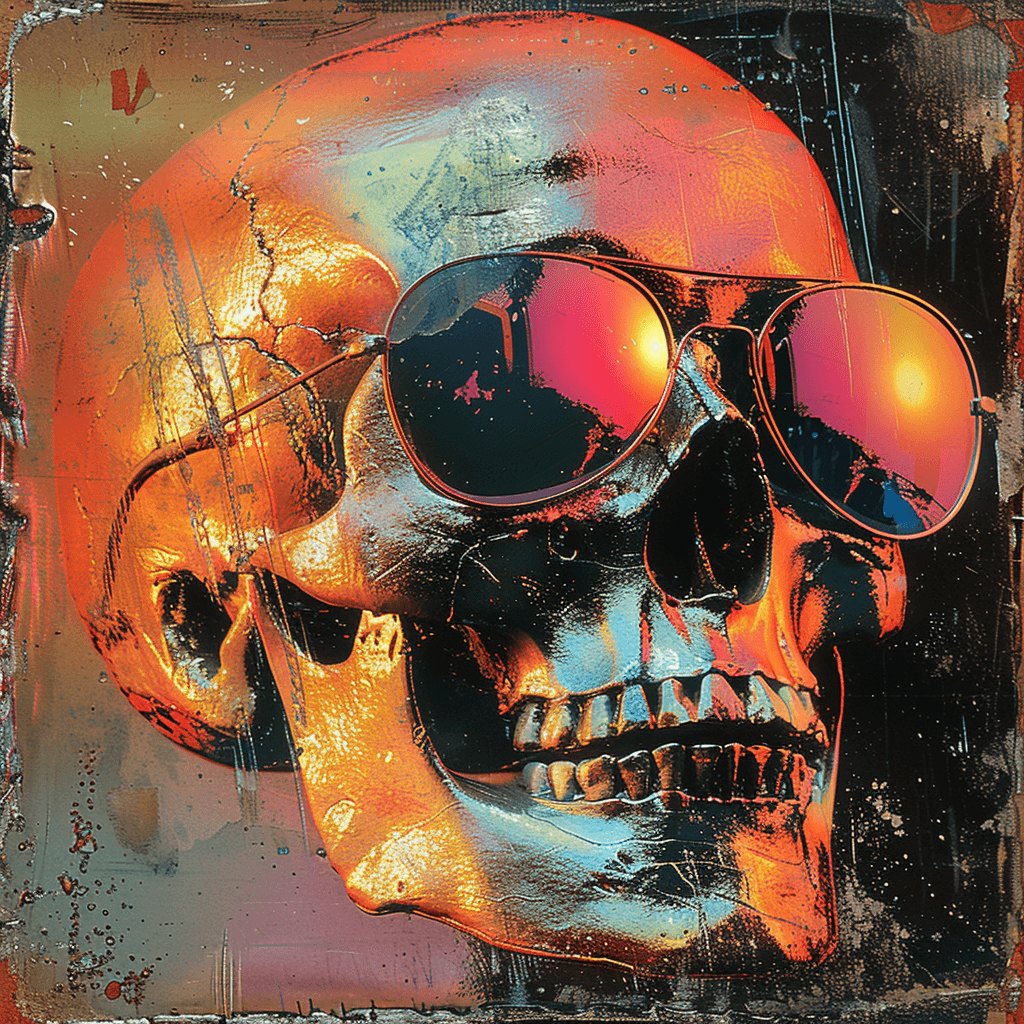 Skull - Cyan-E - 1