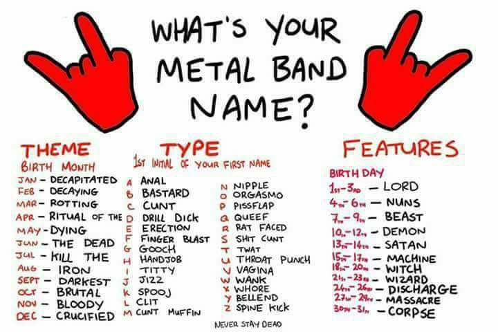 What's Your Metal Band Name
