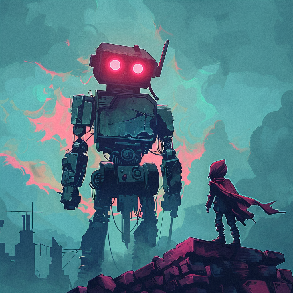 Cyan-E - Boy and Bot