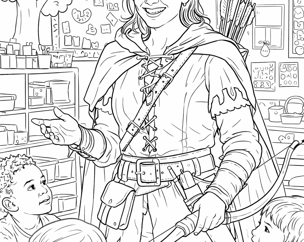 Coloring Page - Day Care Robin Hood