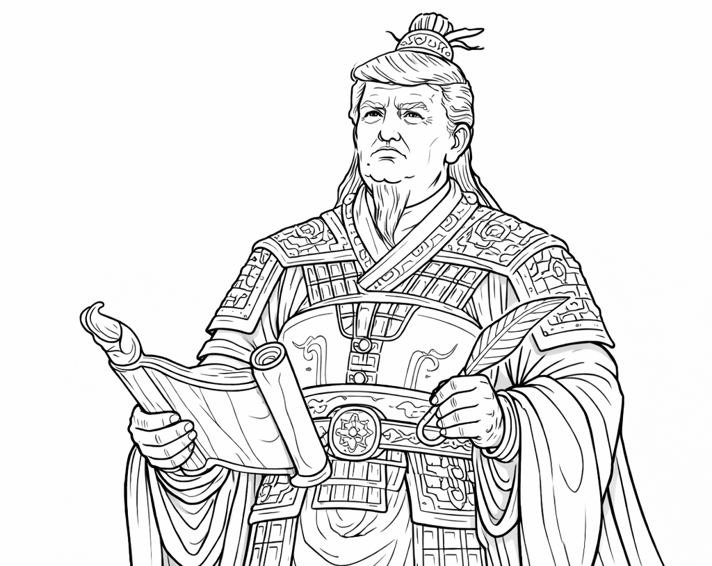 Coloring Page - Donald Tzump