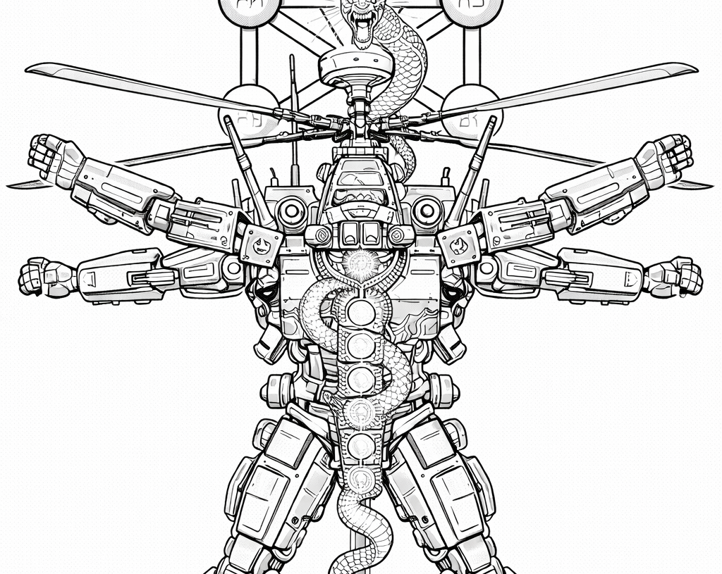 Coloring Page - Spiritual Transformer