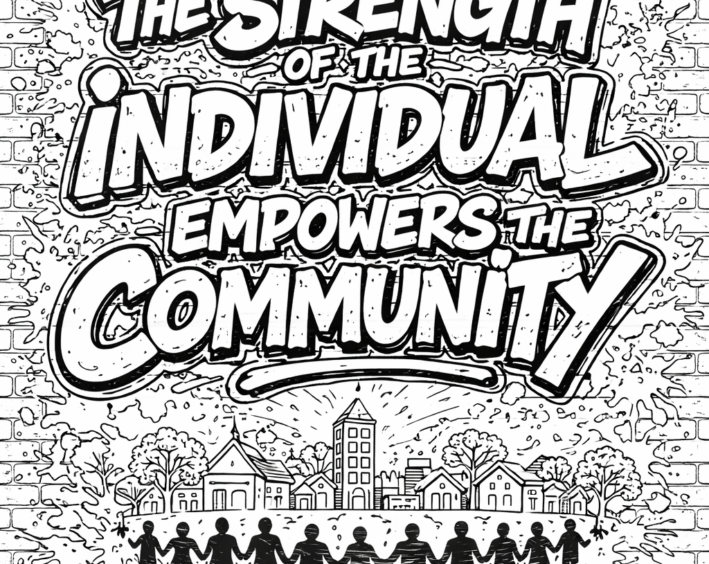 Coloring Page - The Strength of The Individual