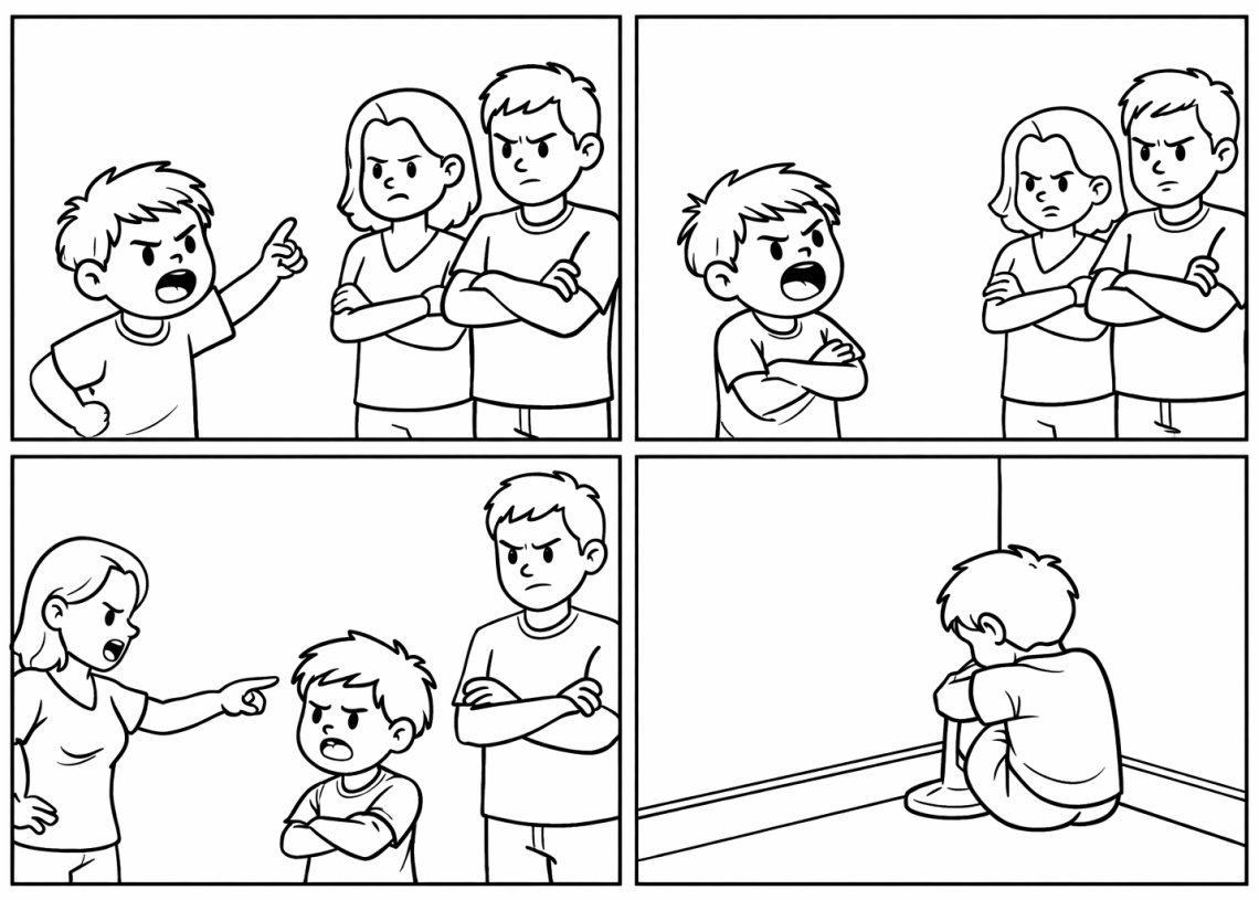 Coloring Page - Think About Your Behavior