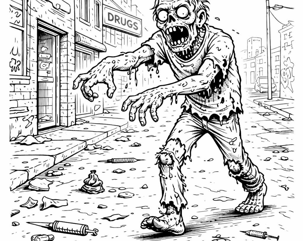 Coloring Page - Zombie - 2