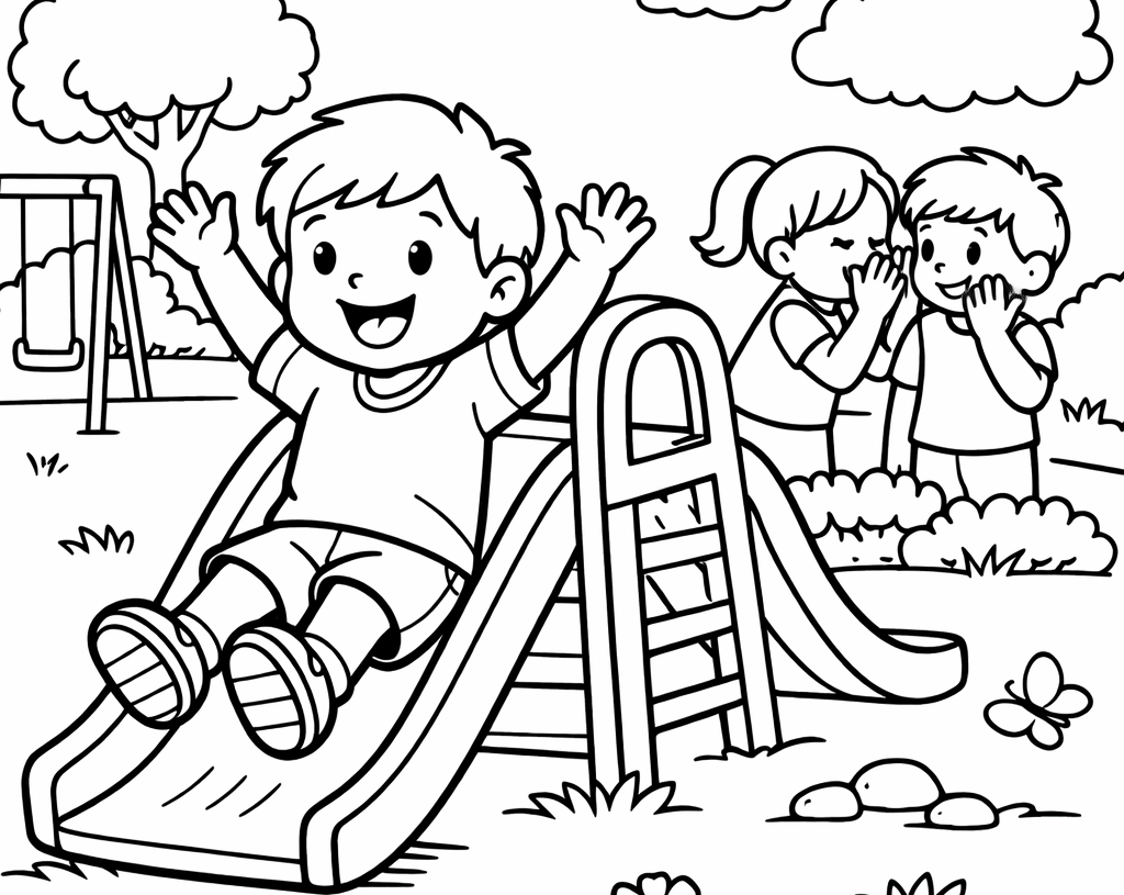 Coloring Pages - Behind Your Back