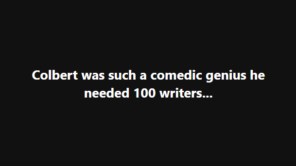 Cyan-E - Colbert Isnt Funny