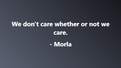 Morla - We Dont Care